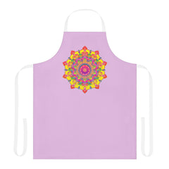 Lilac Mandala Apron - Vibrant Kitchen Art All Over Prints - Blululi
