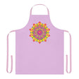 Lilac Mandala Apron - Vibrant Kitchen Art All Over Prints - Blululi