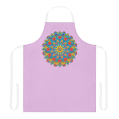 Lilac Mandala Apron - Vibrant Kitchen Art All Over Prints - Blululi