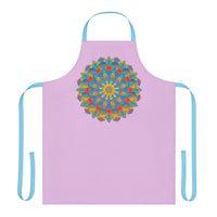 Lilac Mandala Apron - Vibrant Kitchen Art All Over Prints - Blululi