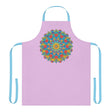 Lilac Mandala Apron - Vibrant Kitchen Art All Over Prints - Blululi