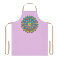Lilac Mandala Apron - Vibrant Kitchen Art All Over Prints - Blululi