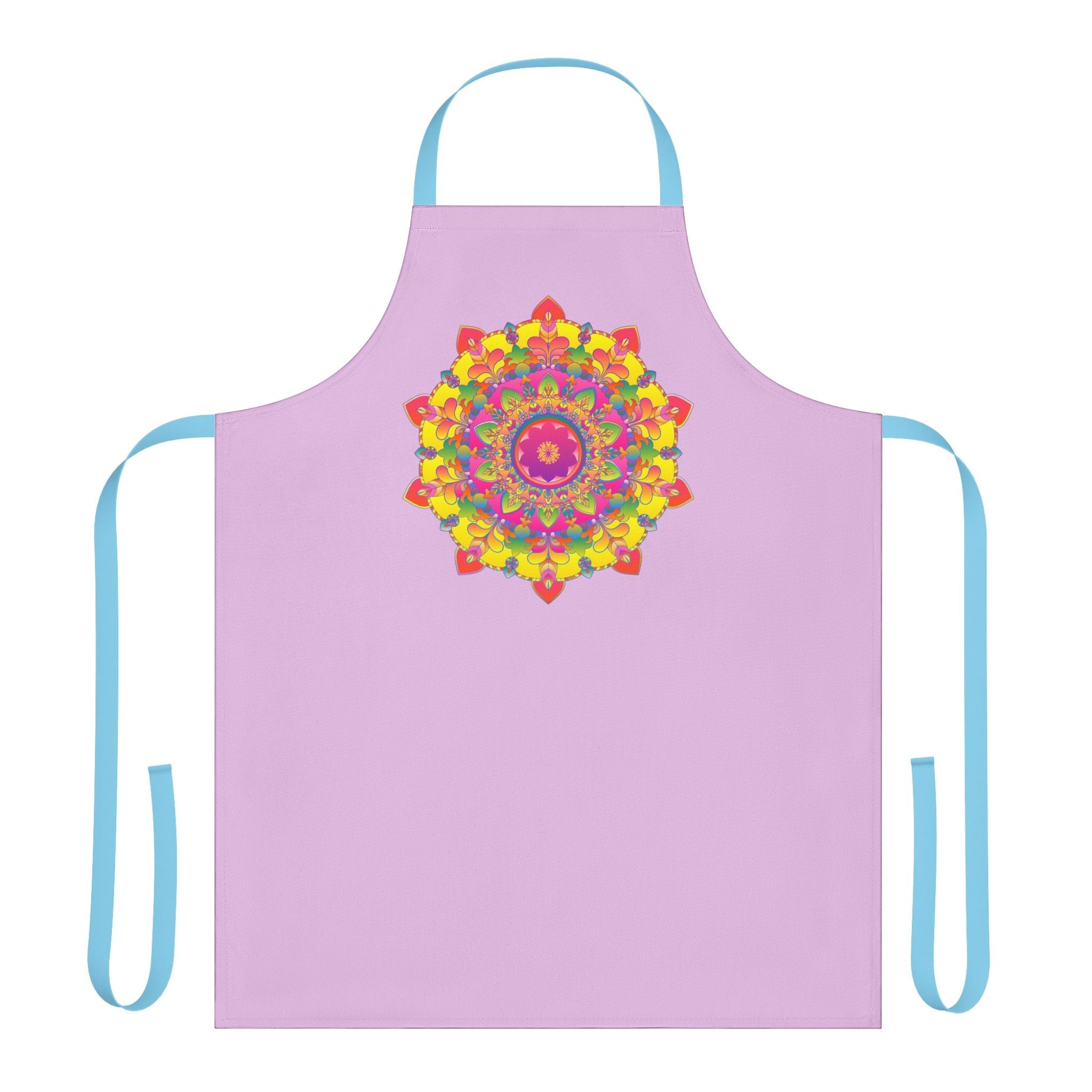 Lilac Mandala Apron - Vibrant Kitchen Art All Over Prints - Blululi