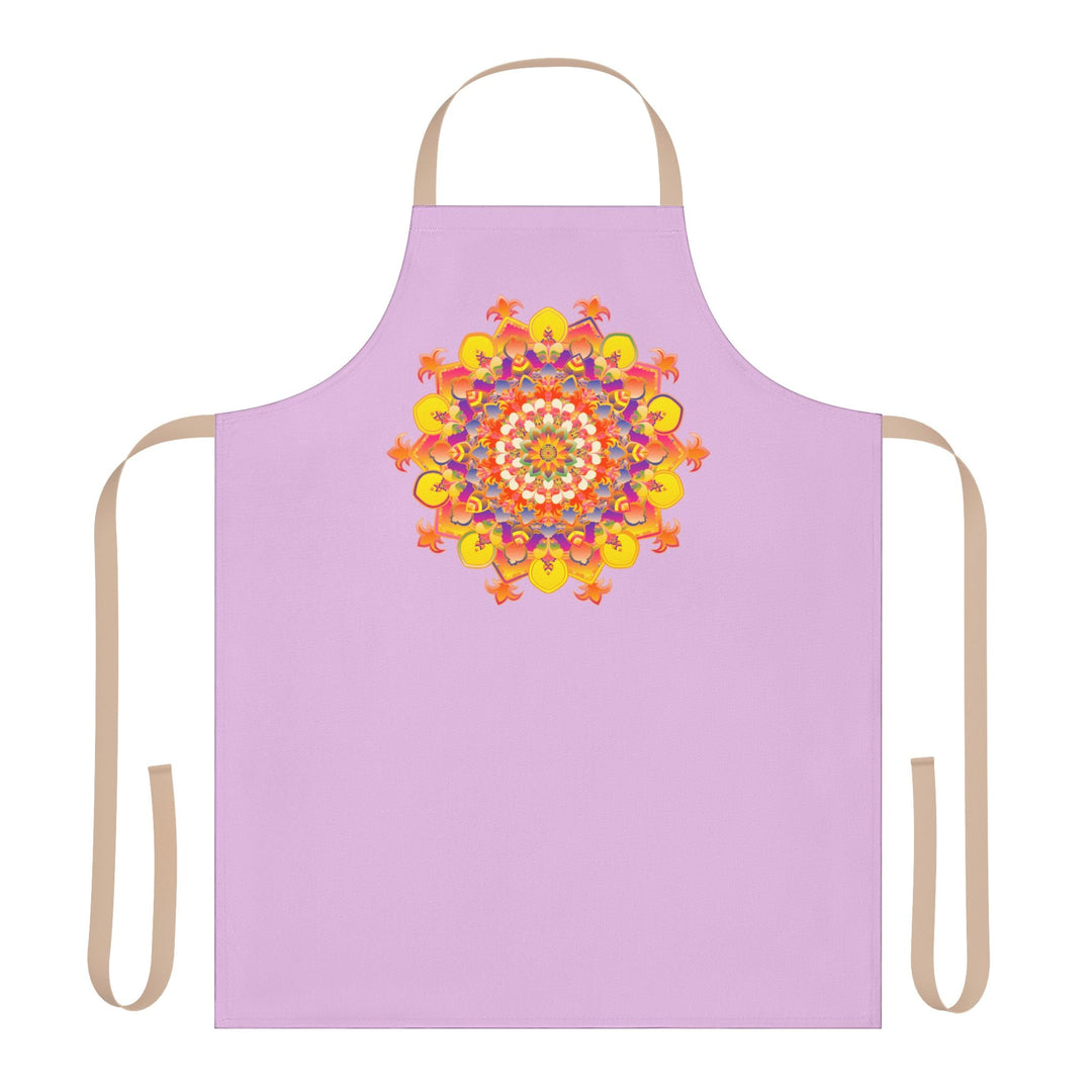 Lilac Mandala Art Apron - Kitchen Decor All Over Prints - Blululi