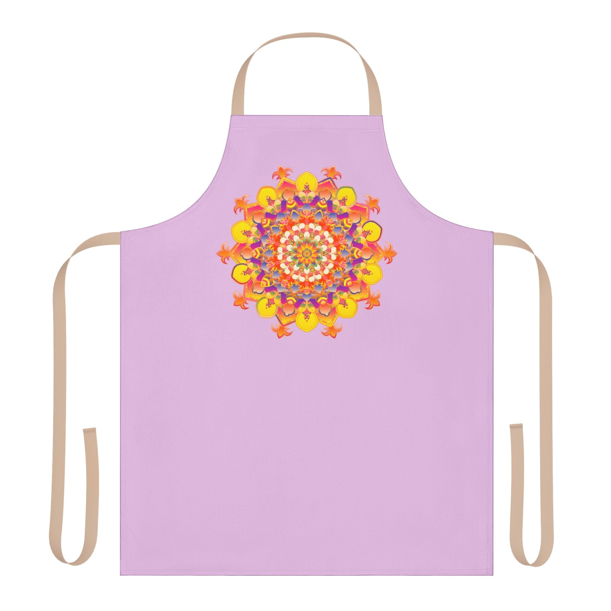 Lilac Mandala Art Apron - Kitchen Decor All Over Prints - Blululi