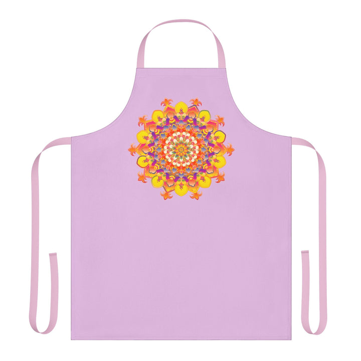 Lilac Mandala Art Apron - Kitchen Decor All Over Prints - Blululi