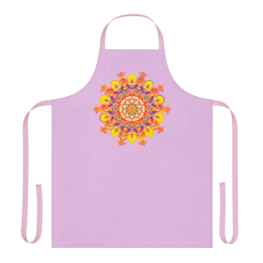 Lilac Mandala Art Apron - Kitchen Decor All Over Prints - Blululi