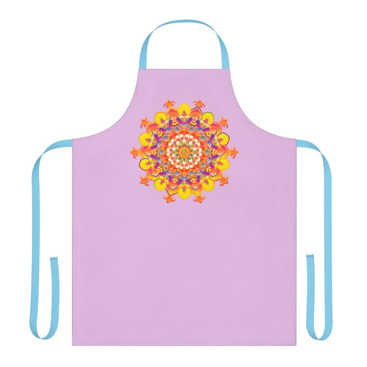 Lilac Mandala Art Apron - Kitchen Decor All Over Prints - Blululi