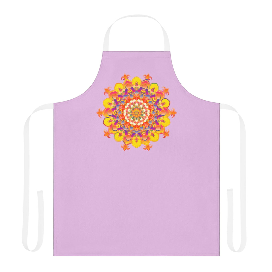 Lilac Mandala Art Apron - Kitchen Decor All Over Prints - Blululi