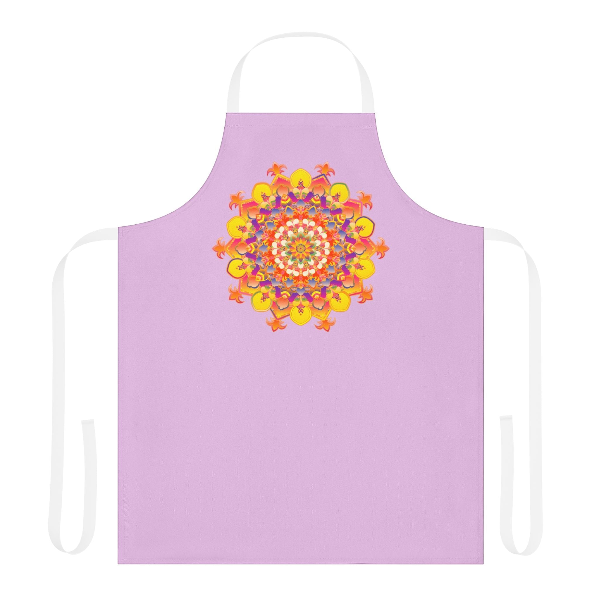 Lilac Mandala Art Apron - Kitchen Decor All Over Prints - Blululi