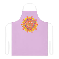 Lilac Mandala Art Apron - Kitchen Decor All Over Prints - Blululi