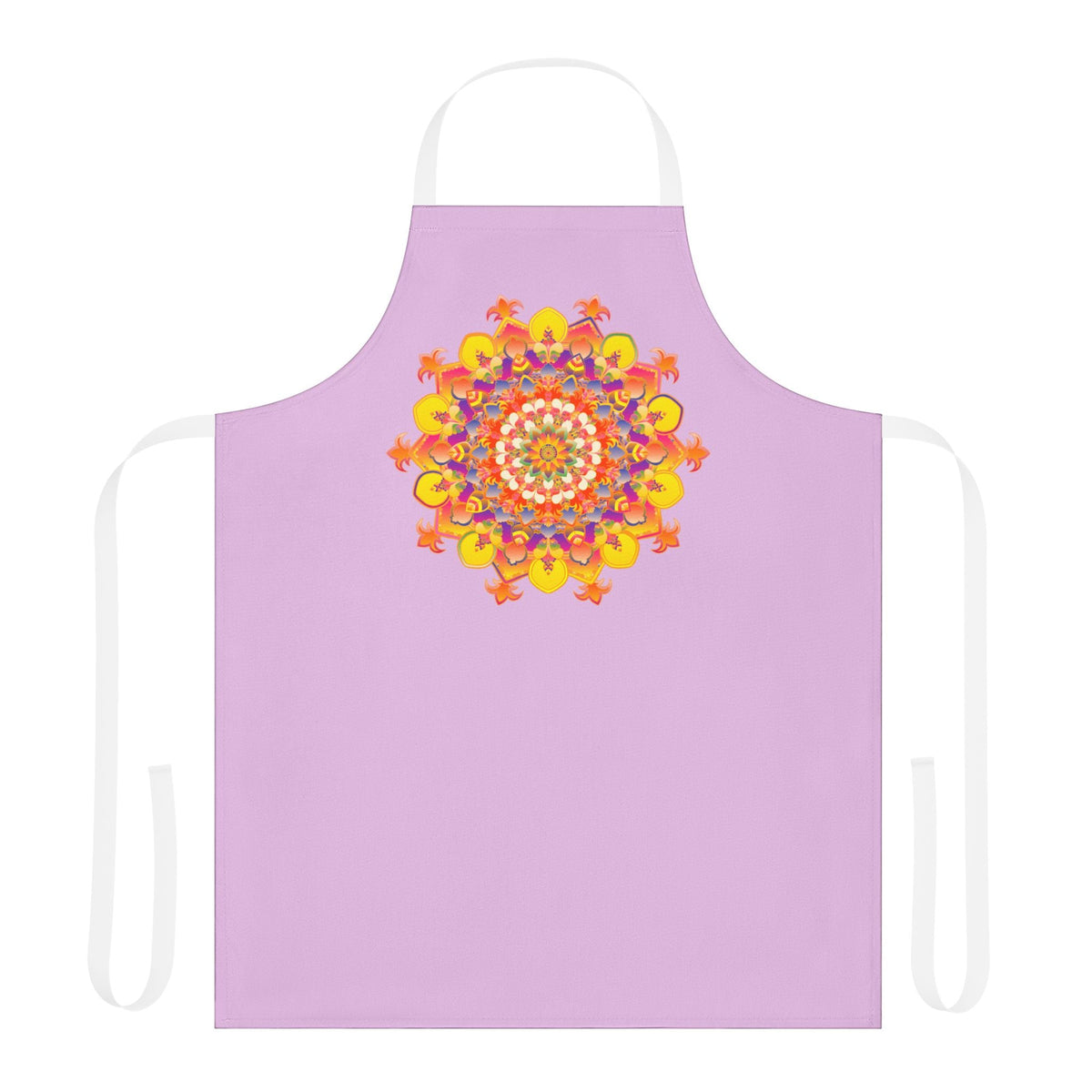 Lilac Mandala Art Apron - Kitchen Decor All Over Prints - Blululi
