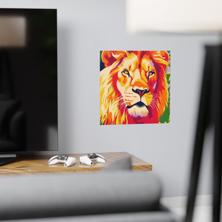 Lion King Poster - Colorful Savanna Art Poster - Blululi