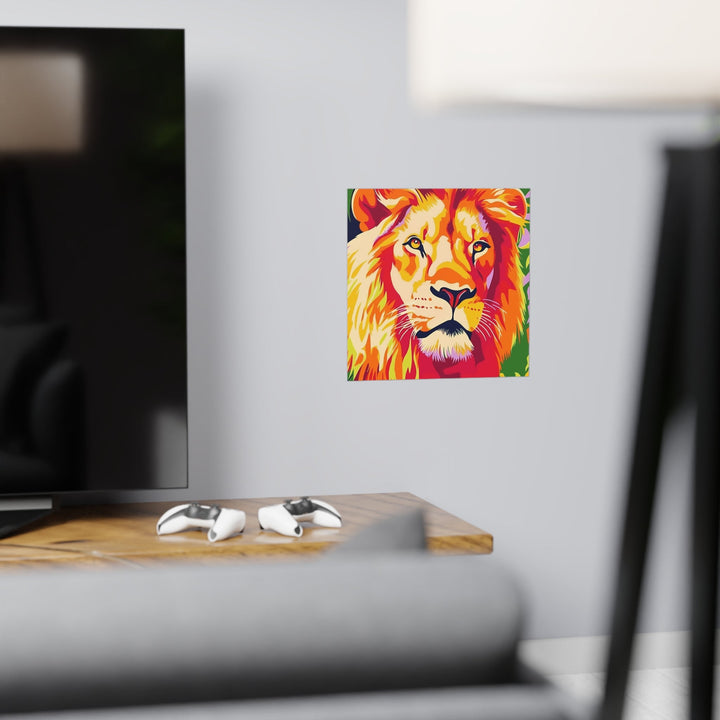 Lion King Poster - Colorful Savanna Art Poster - Blululi