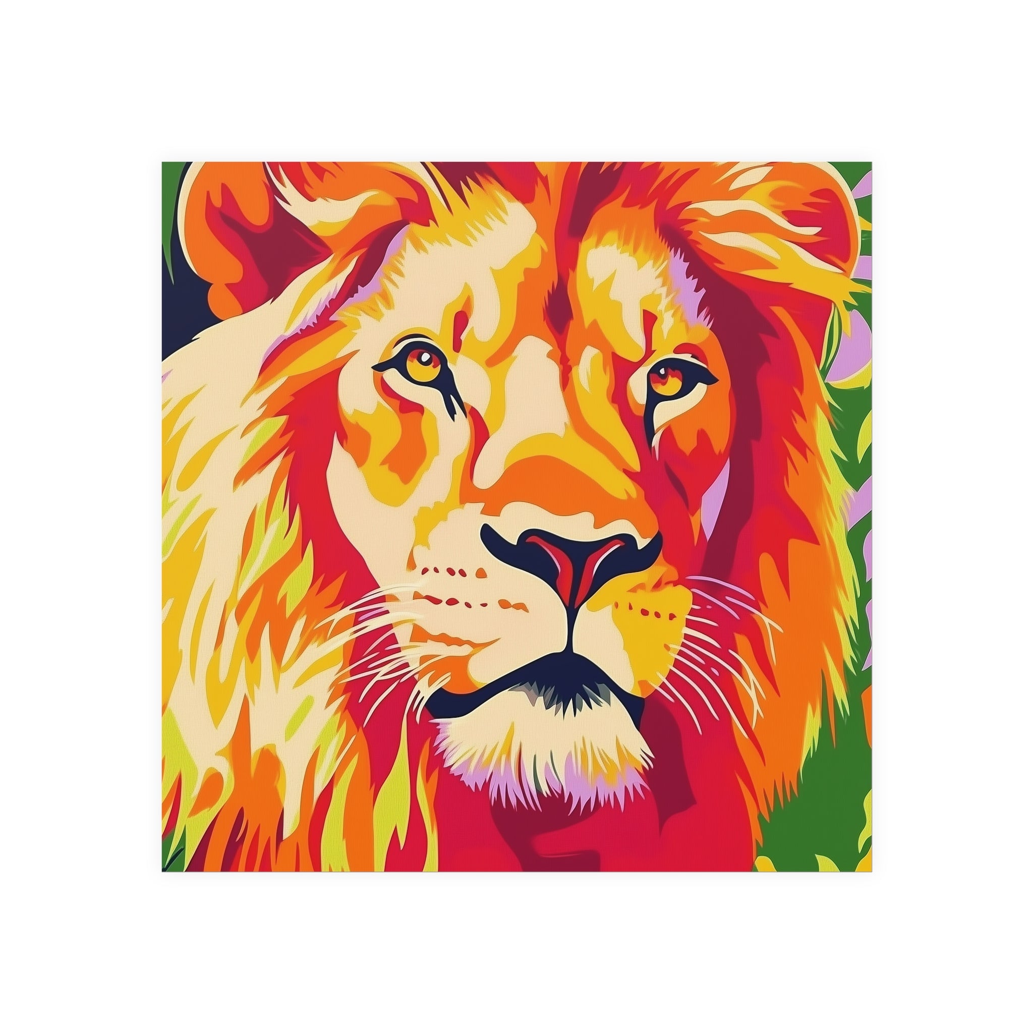 Lion King Poster - Colorful Savanna Art Poster - Blululi