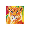 Lioness Portrait - Colorful Savanna Art Poster Poster - Blululi