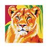 Lioness Portrait - Colorful Savanna Art Poster Poster - Blululi