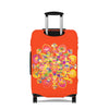 Lotus Flower Hand Drawn Mandala Art Orange Red Luggage Cover - Protect Your Luggage in Style Accessories - Blululi