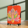 Lotus Flower Hand Drawn Mandala Art Orange Red Luggage Cover - Protect Your Luggage in Style Accessories - Blululi