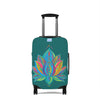 Lotus Flower Mandala Azure Shades Luggage Cover - Available in Three Sizes Accessories - Blululi