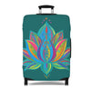 Lotus Flower Mandala Azure Shades Luggage Cover - Available in Three Sizes Accessories - Blululi