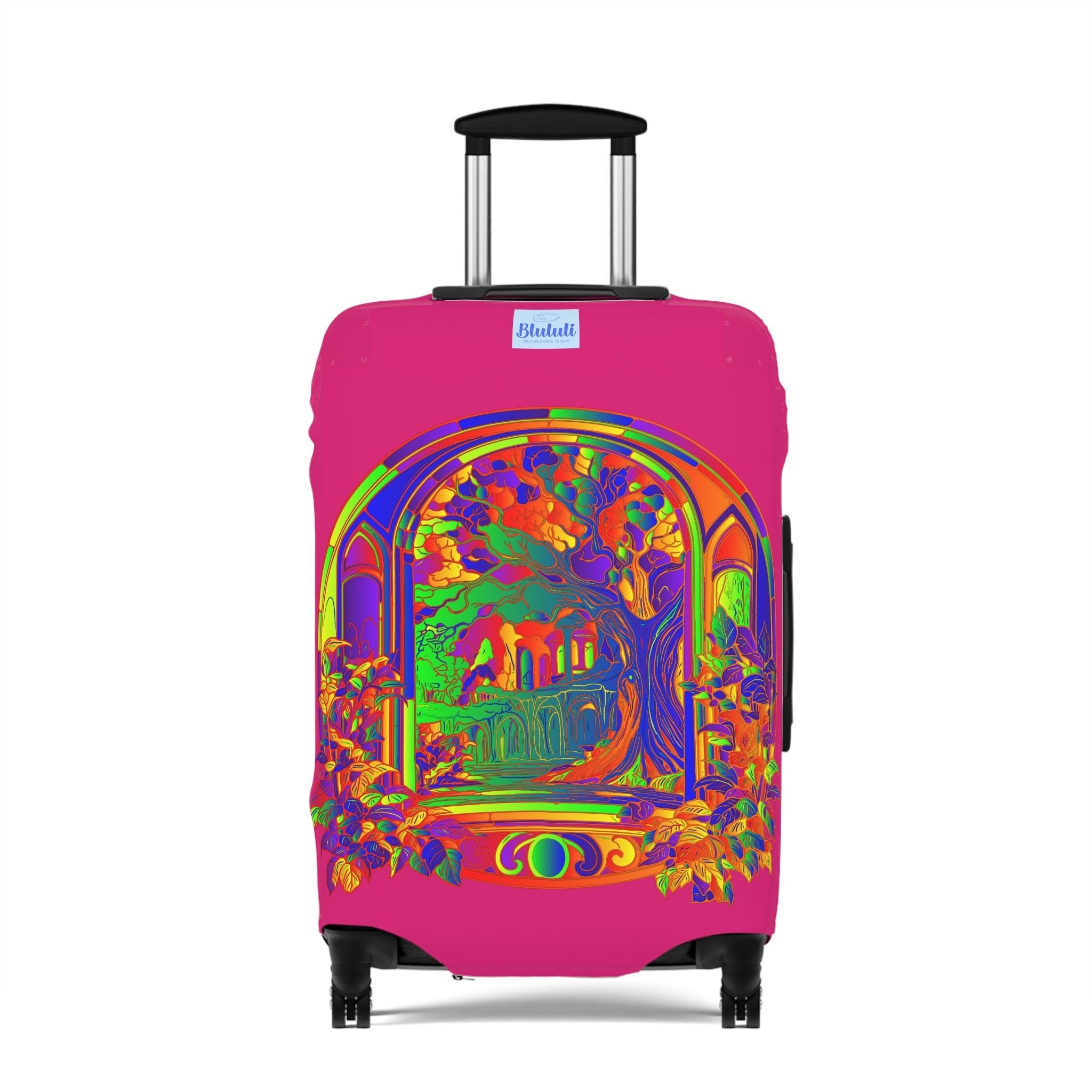 Luggage Cover - Mystical Nature Mandala Design Accessories - Blululi