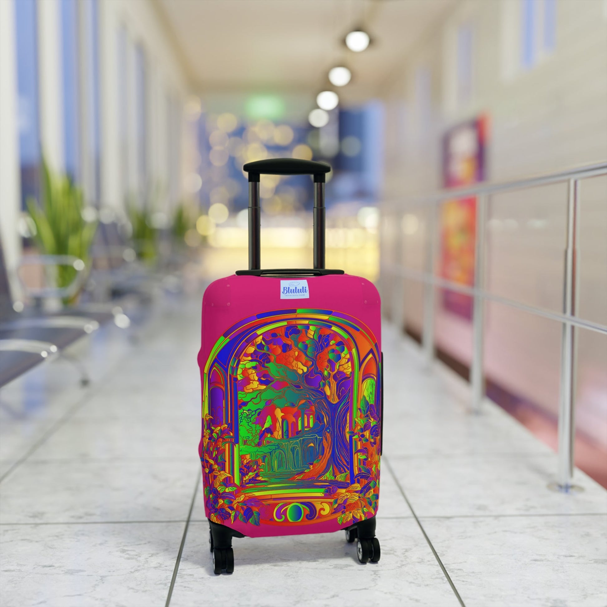 Luggage Cover - Mystical Nature Mandala Design Accessories - Blululi