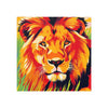 Majestic Lion Portrait - Vibrant Savanna Art Print Poster - Blululi