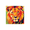 Majestic Lion Portrait - Vibrant Savanna Art Print Poster - Blululi