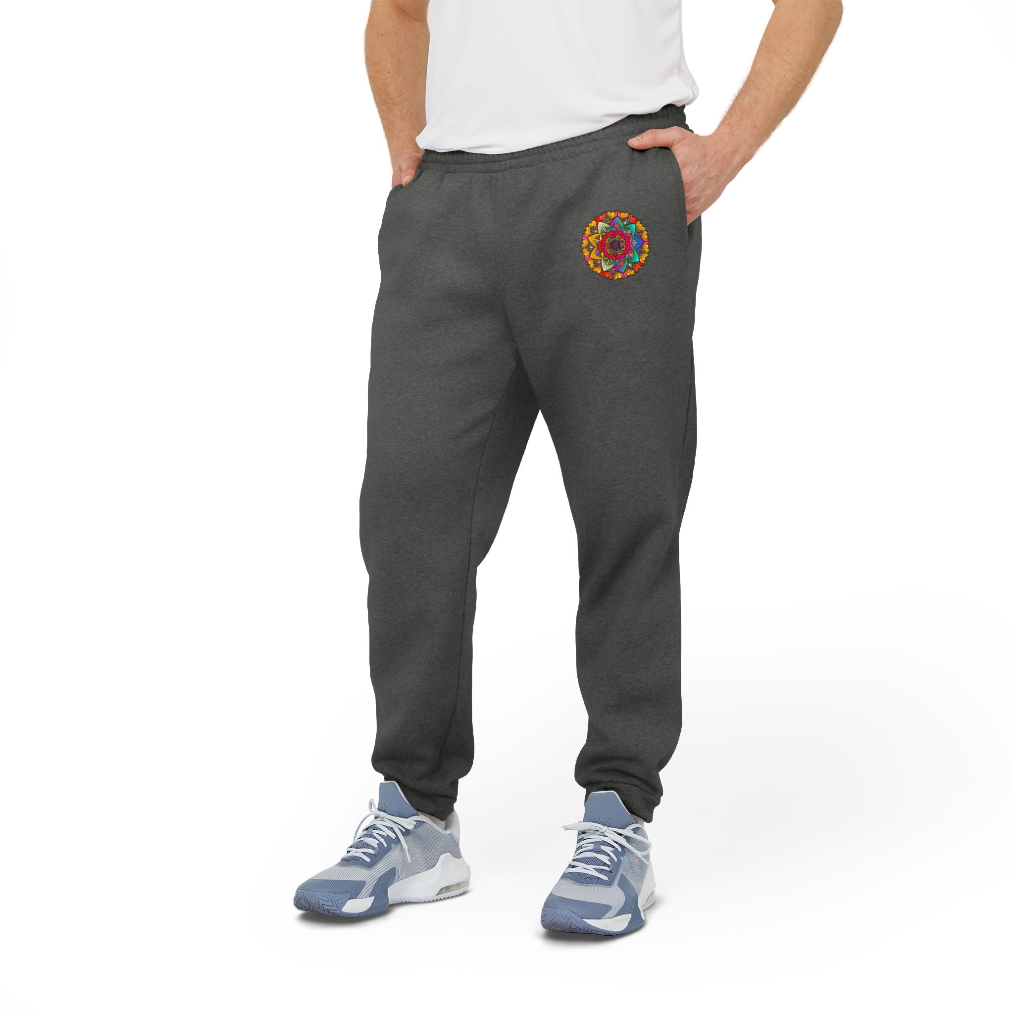 Mandala Adidas Fleece Joggers Trousers - Blululi