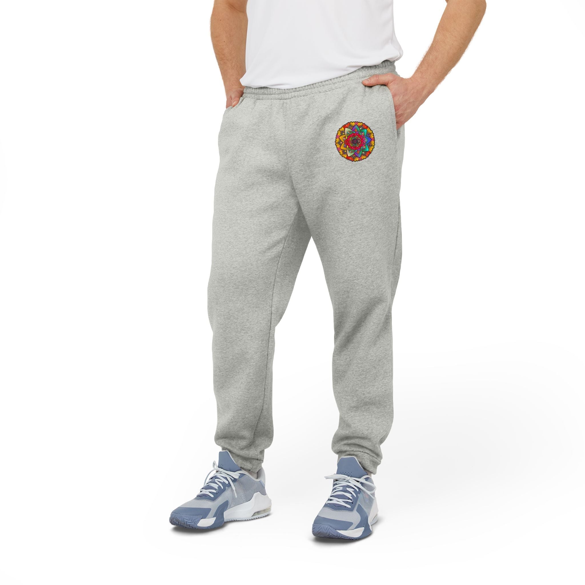 Mandala Adidas Fleece Joggers Trousers - Blululi