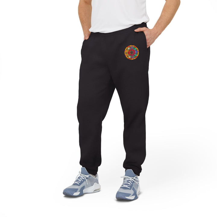 Mandala Adidas Fleece Joggers Trousers - Blululi