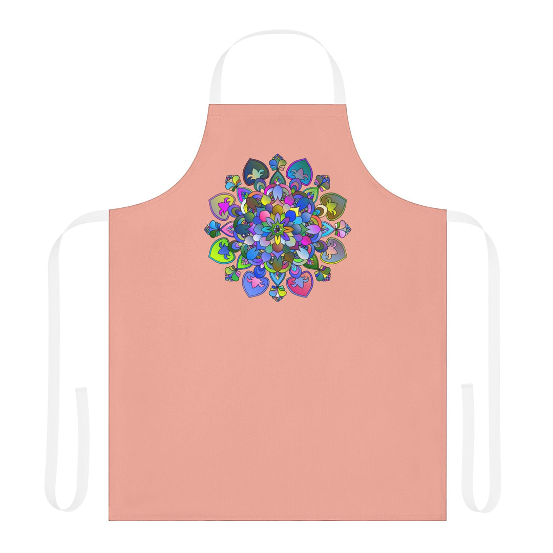 Mandala Apron - Colorful Floral Art Kitchen All Over Prints - Blululi