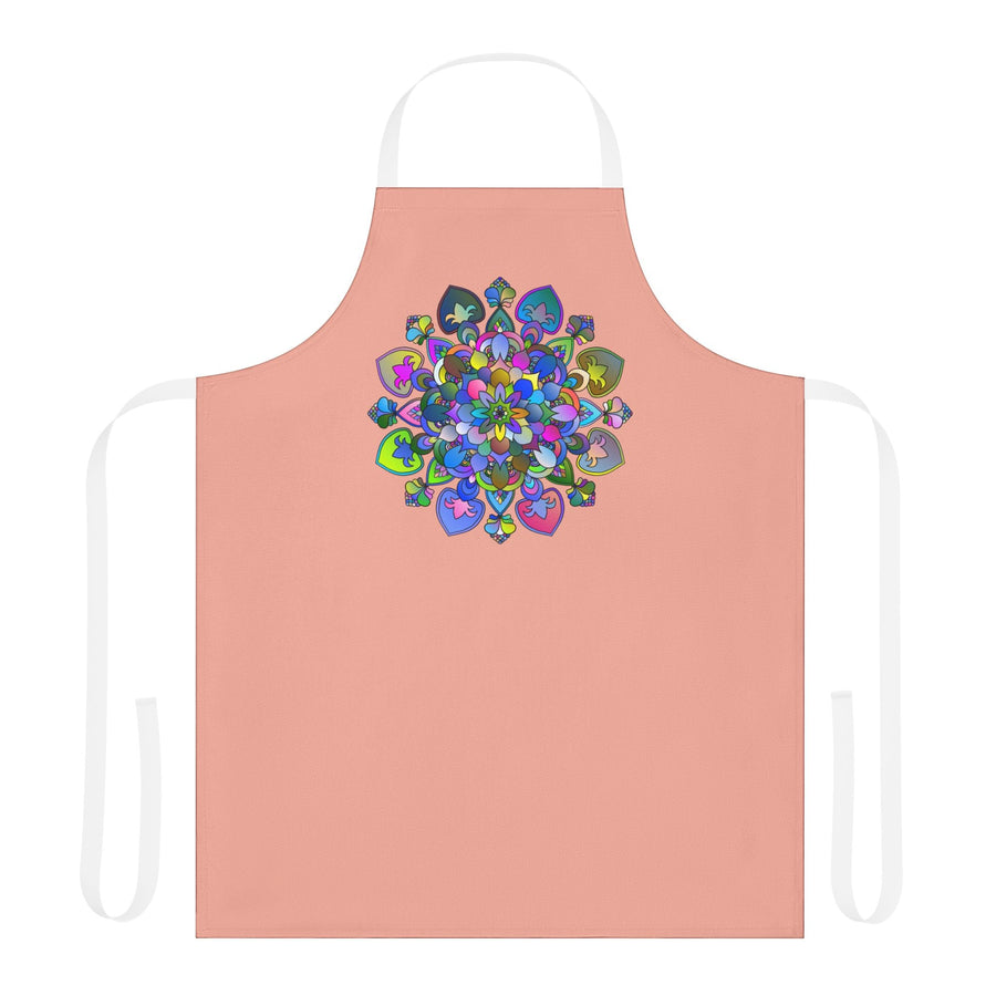 Mandala Apron - Colorful Floral Art Kitchen All Over Prints - Blululi