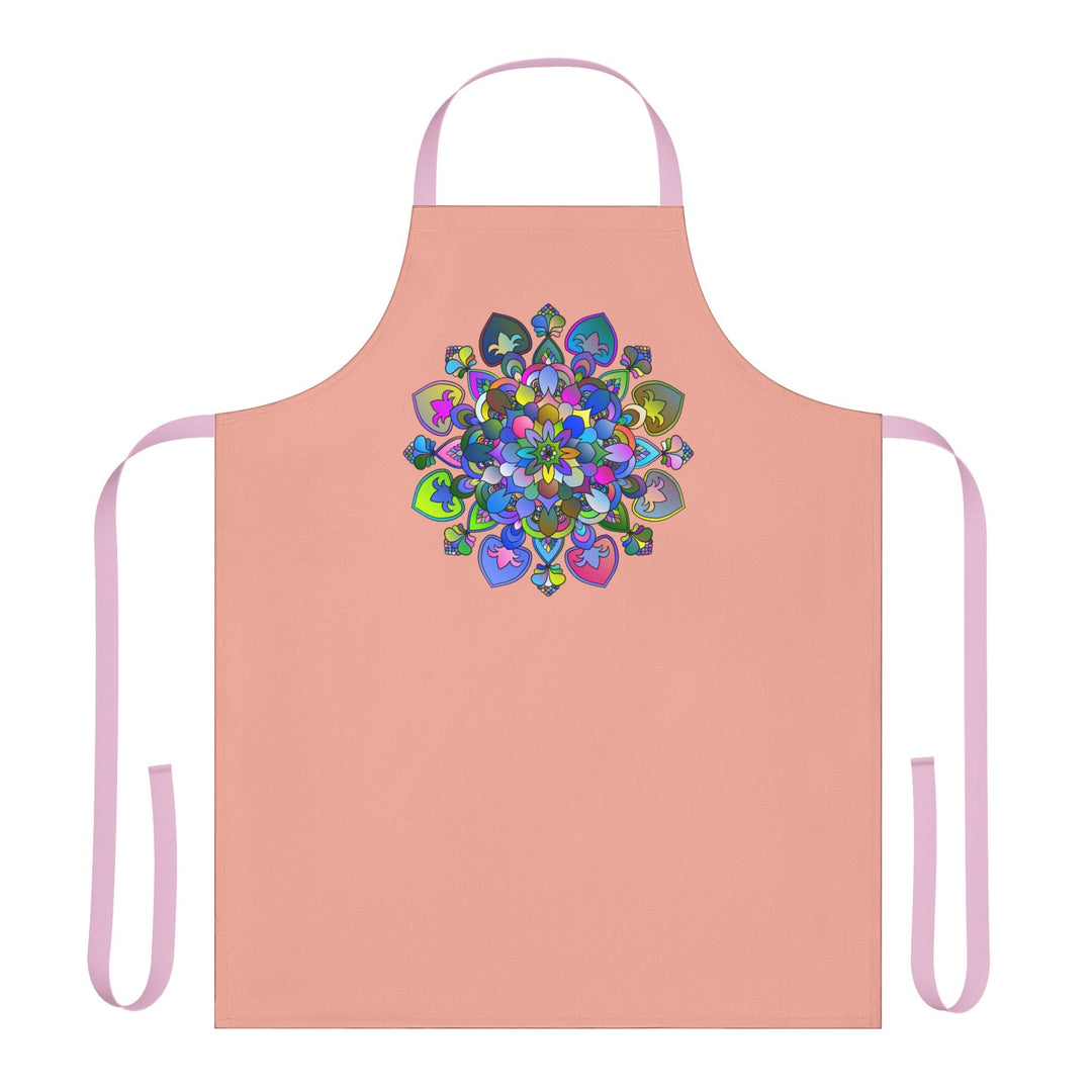 Mandala Apron - Colorful Floral Art Kitchen All Over Prints - Blululi