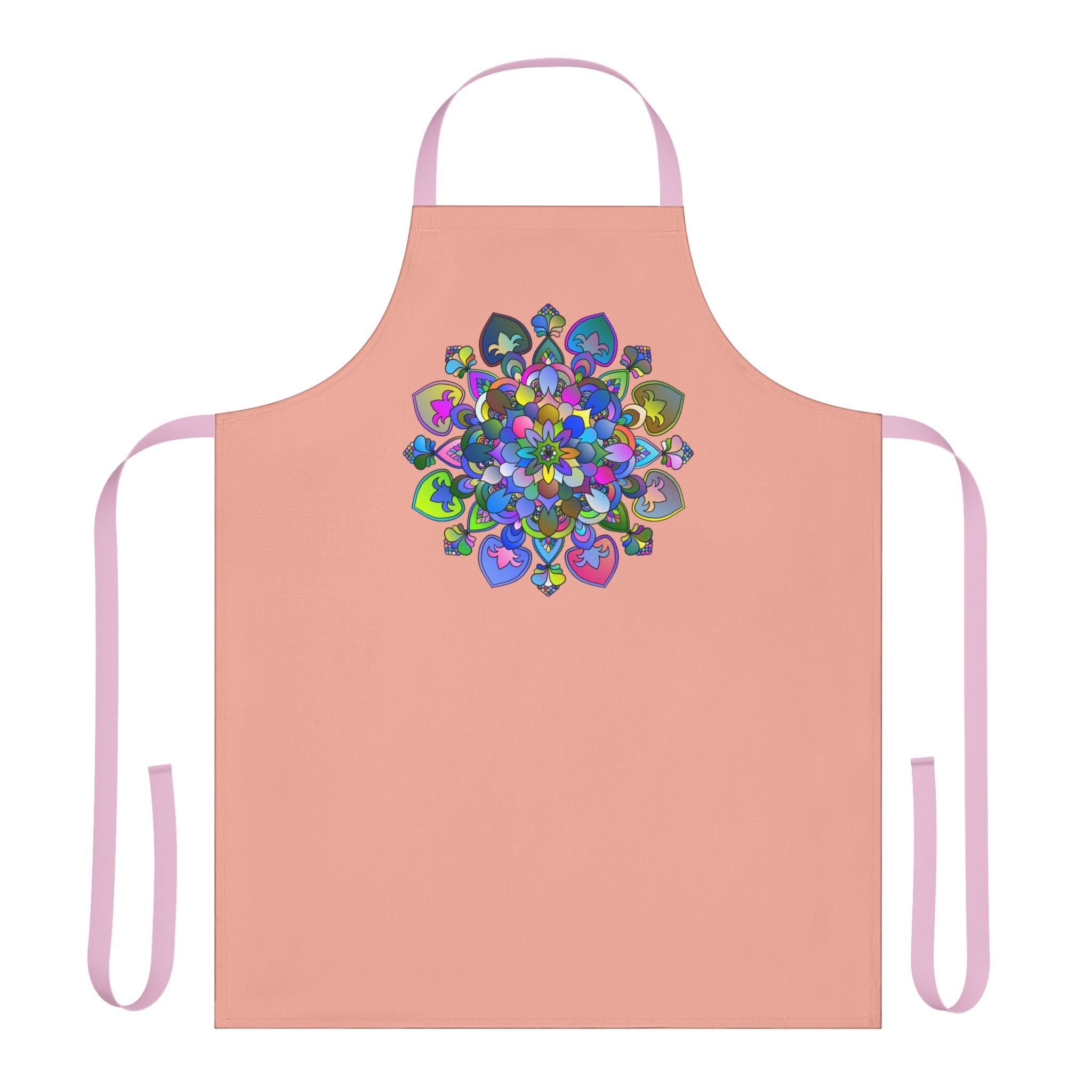 Mandala Apron - Colorful Floral Art Kitchen All Over Prints - Blululi