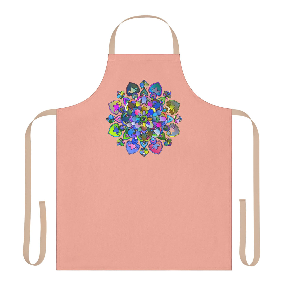 Mandala Apron - Colorful Floral Art Kitchen All Over Prints - Blululi