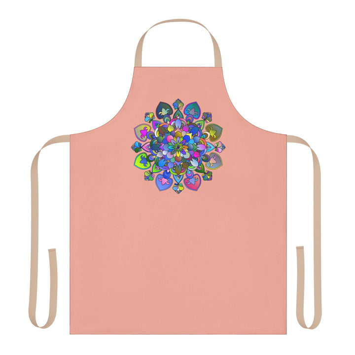 Mandala Apron - Colorful Floral Art Kitchen All Over Prints - Blululi