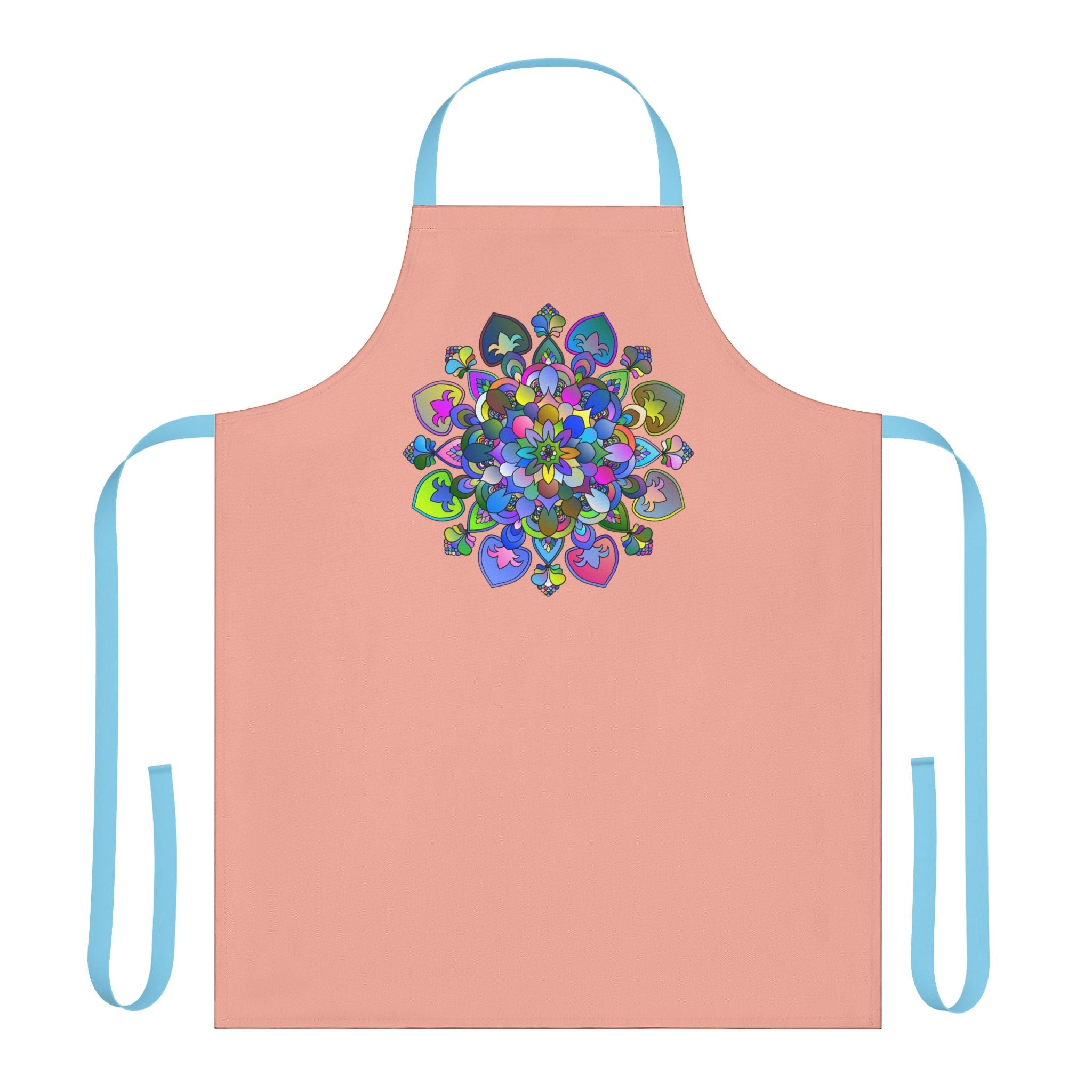 Mandala Apron - Colorful Floral Art Kitchen All Over Prints - Blululi