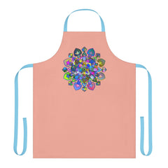 Mandala Apron - Colorful Floral Art Kitchen All Over Prints - Blululi