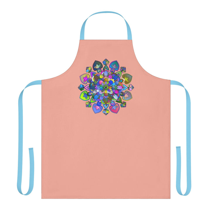 Mandala Apron - Colorful Floral Art Kitchen All Over Prints - Blululi