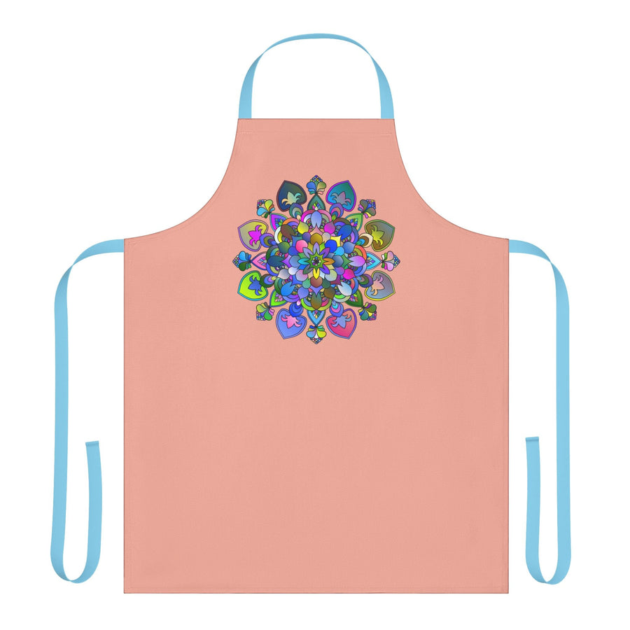 Mandala Apron - Colorful Floral Art Kitchen All Over Prints - Blululi