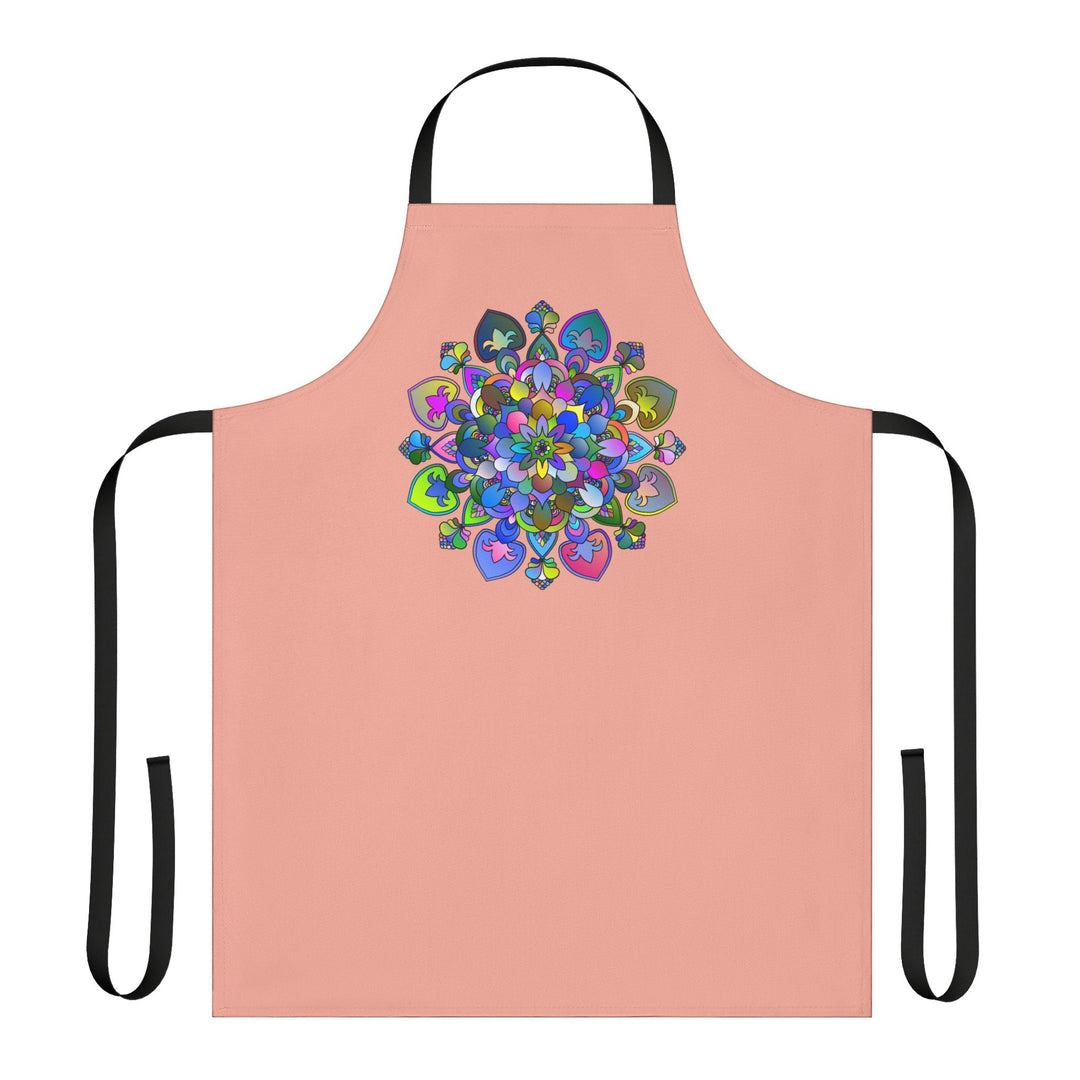 Mandala Apron - Colorful Floral Art Kitchen All Over Prints - Blululi