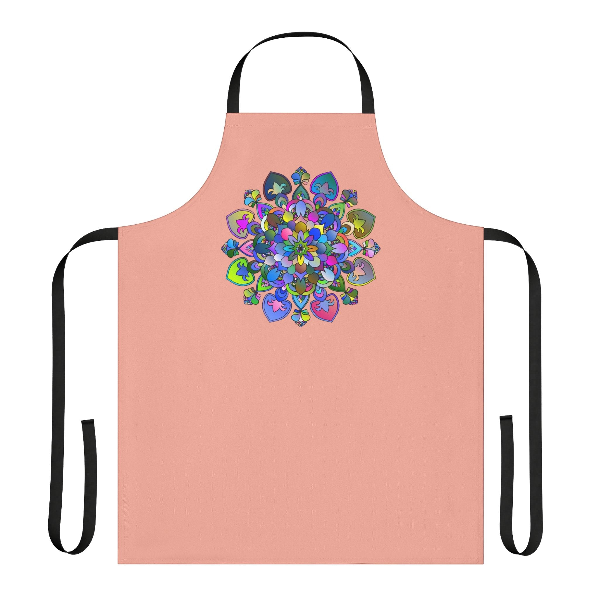 Mandala Apron - Colorful Floral Art Kitchen All Over Prints - Blululi