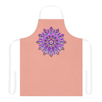 Mandala Apron - Purple, Pink, Gold, Green All Over Prints - Blululi