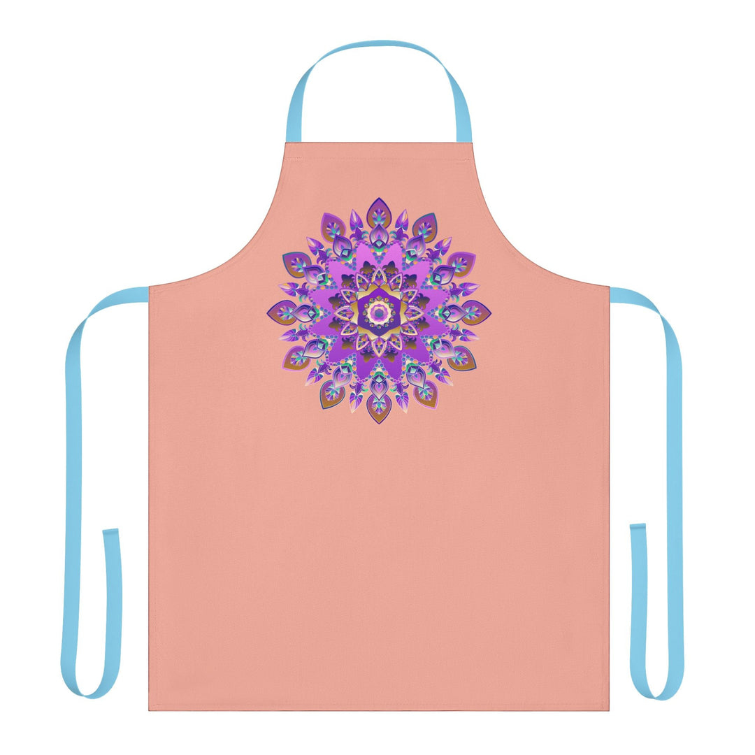 Mandala Apron - Purple, Pink, Gold, Green All Over Prints - Blululi