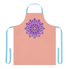 Mandala Apron - Purple, Pink, Gold, Green All Over Prints - Blululi
