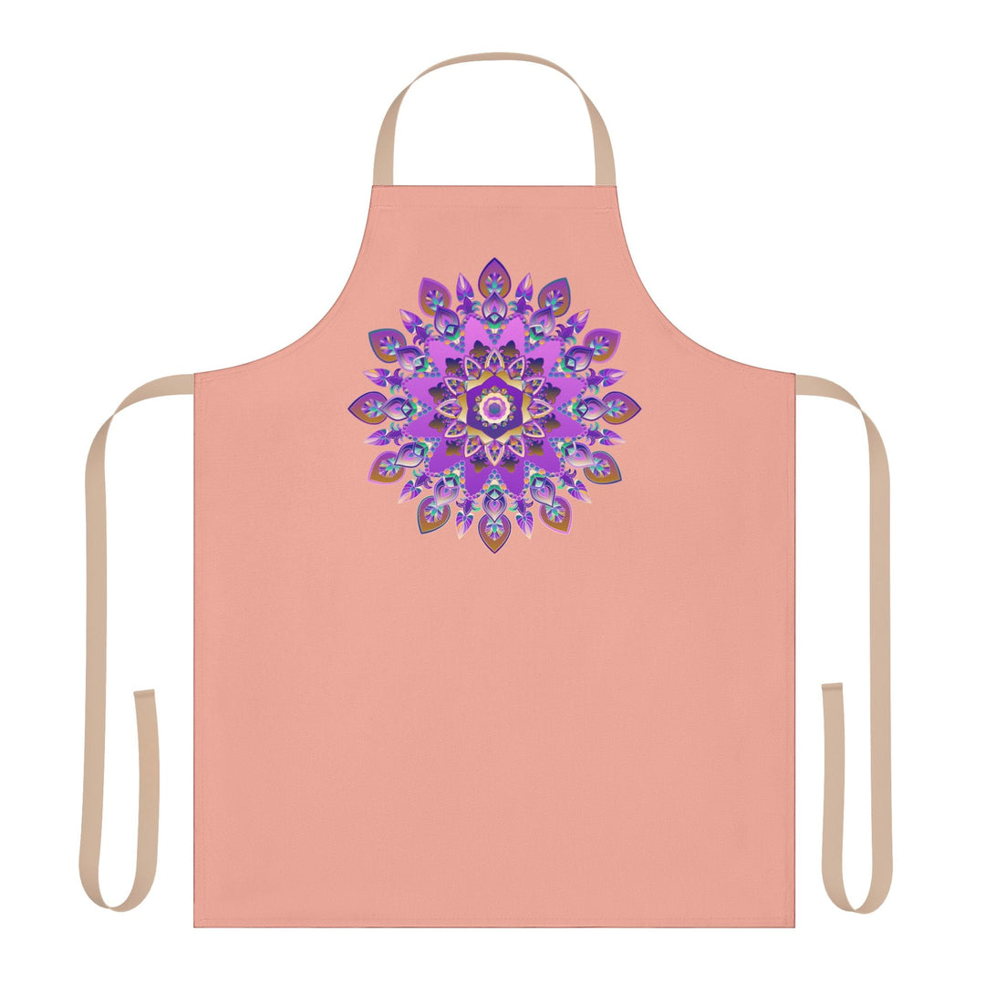 Mandala Apron - Purple, Pink, Gold, Green All Over Prints - Blululi