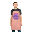 Mandala Apron - Purple, Pink, Gold, Green All Over Prints - Blululi