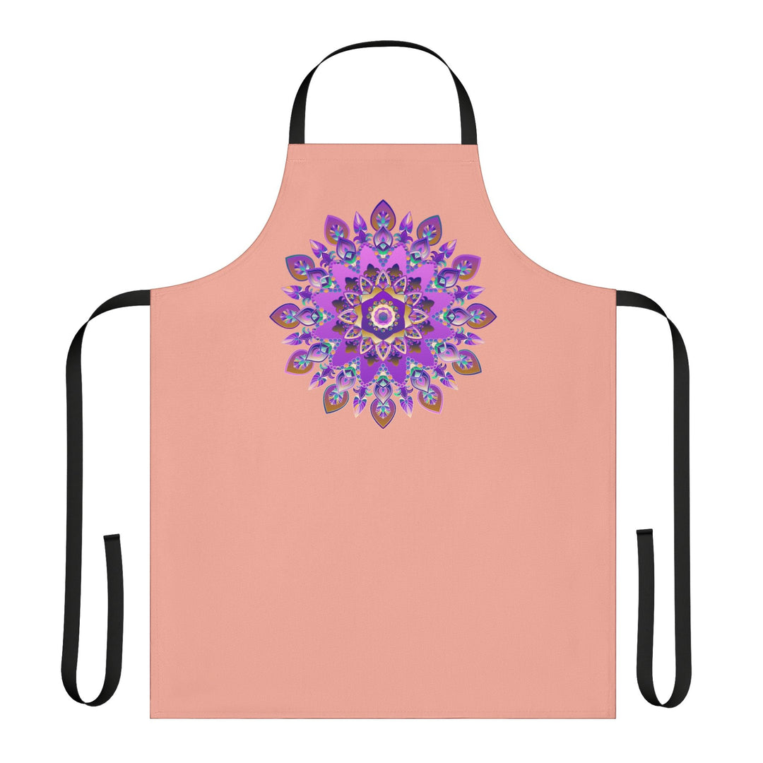 Mandala Apron - Purple, Pink, Gold, Green All Over Prints - Blululi